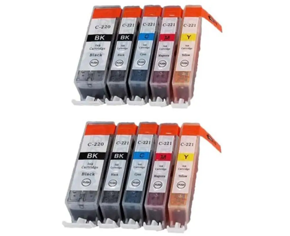 10PK PGI-220/CLI-221 Compatible with Ink Cartridges for Canon PIXMA MP560 MP620 MP620B | Компьютеры и офис