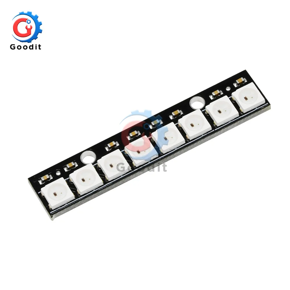 Addressable LED Arduino WS2812B 10x10 RGB LED Matrix Panel - 100 Bit ...