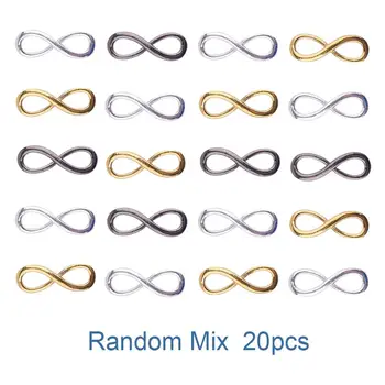 

20 Pcs Multicolor One Direction Infinity Charm Pendant Connector Link Random