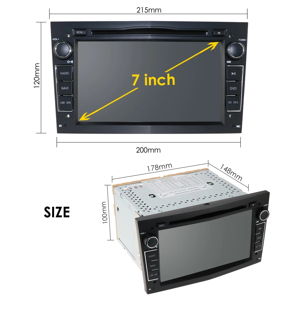 Excellent 2 din Car DVD Stereo for Vauxhall Opel Astra H G Vectra Antara Zafira Corsa GPS Navi Radio RDS DTV SWC BT Mirror Link 16G SD MAP 32