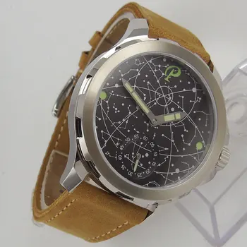 

Luxury Mechanical Watches Hands wind Watch Men Luminous Hands Wristwatch Clock Top Brand parnis Diver Relogio Masculino 2018