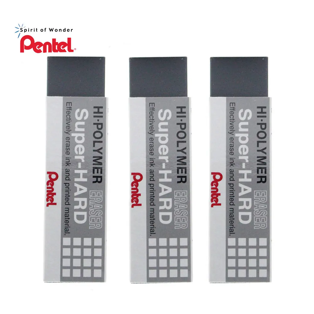 Pentel ZEB20 Супер жесткий ластик для чернил 3 шт./лот гелевая ручка авторучка глазурь ластик скраб канцелярские товары для исправлений для школы - Цвет: 3PCS