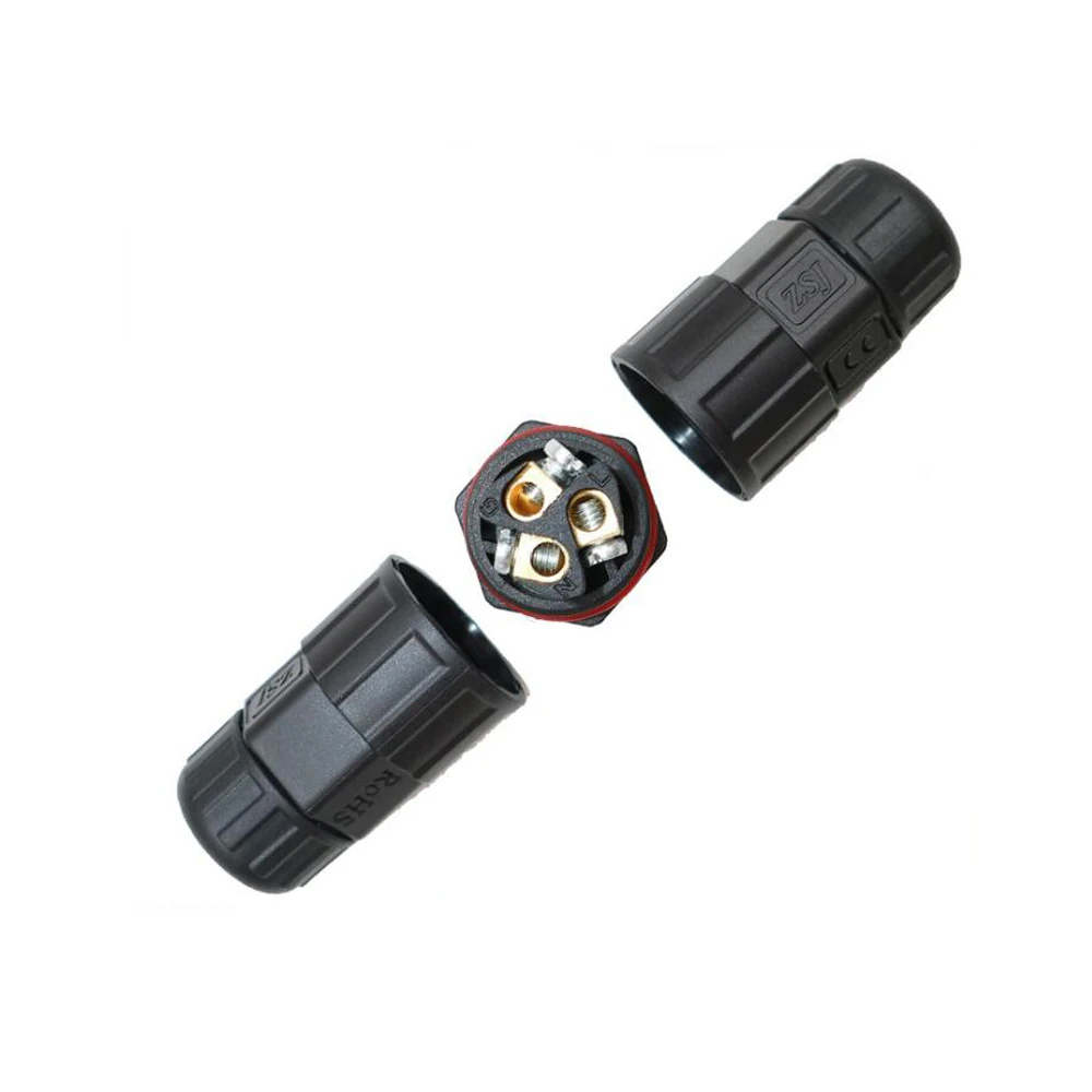 L25 IP68 водонепроницаемый разъем для кабеля 6 0 квадратный миллиметровый 2PIN 3PIN 35A