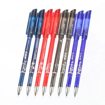 

10pcs Erasable Pen Blue / Black / Dark Blue / Red Magic Pen Office Supplies Student