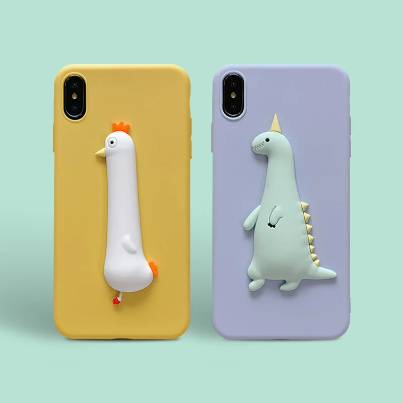 С милым динозавром курица чехол для телефона для Xiaomi Redmi Примечание 8 Pro 7 6 5 4 4X чехол для Redmi 8A 7A 6A 5A 4A 5 Plus S2 K20 GO Coque