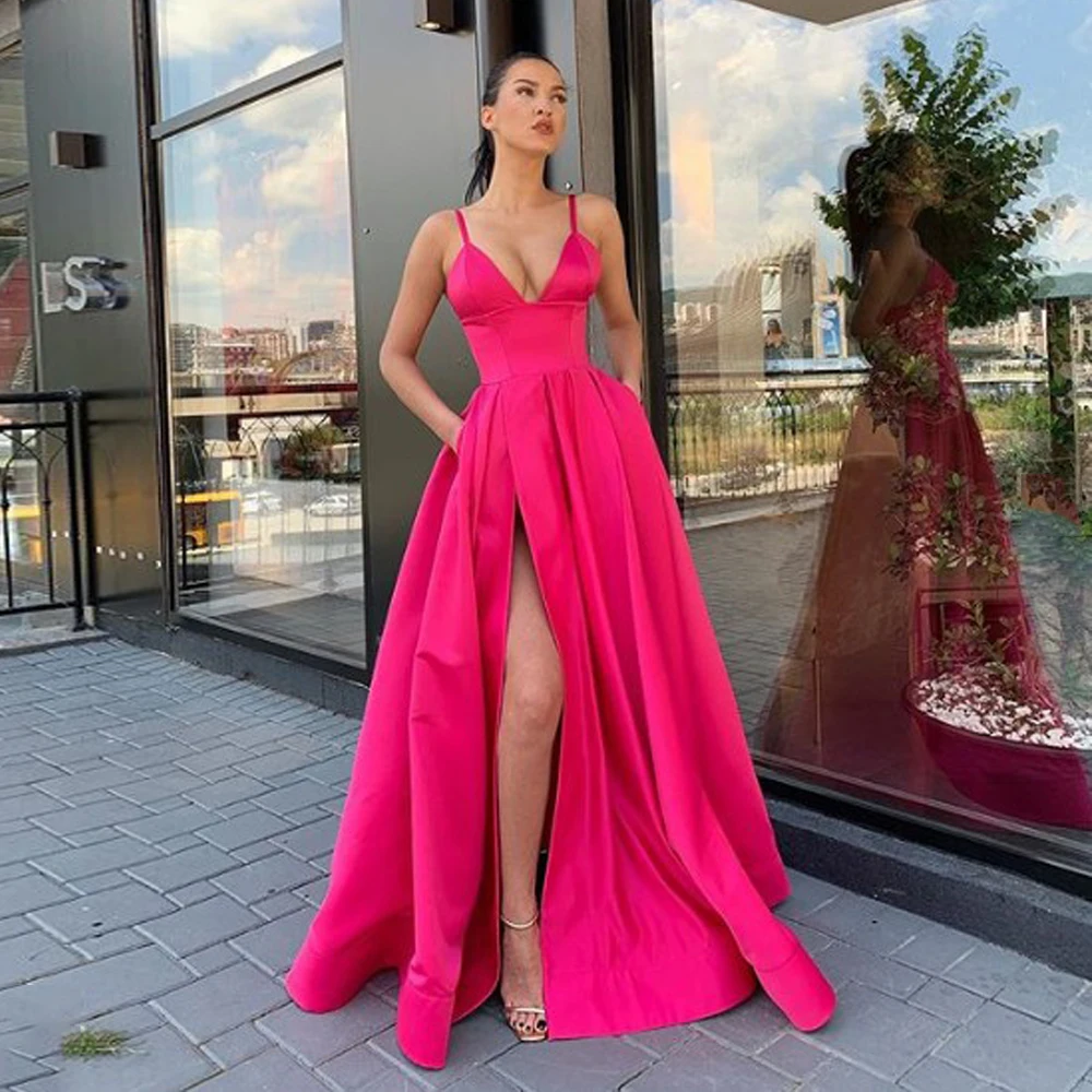 Осень вечерние платья для выпускного вечера с карманом vestido de noiva sereia платье robe de soiree сексуальное платье с v-образным вырезом vestido novia