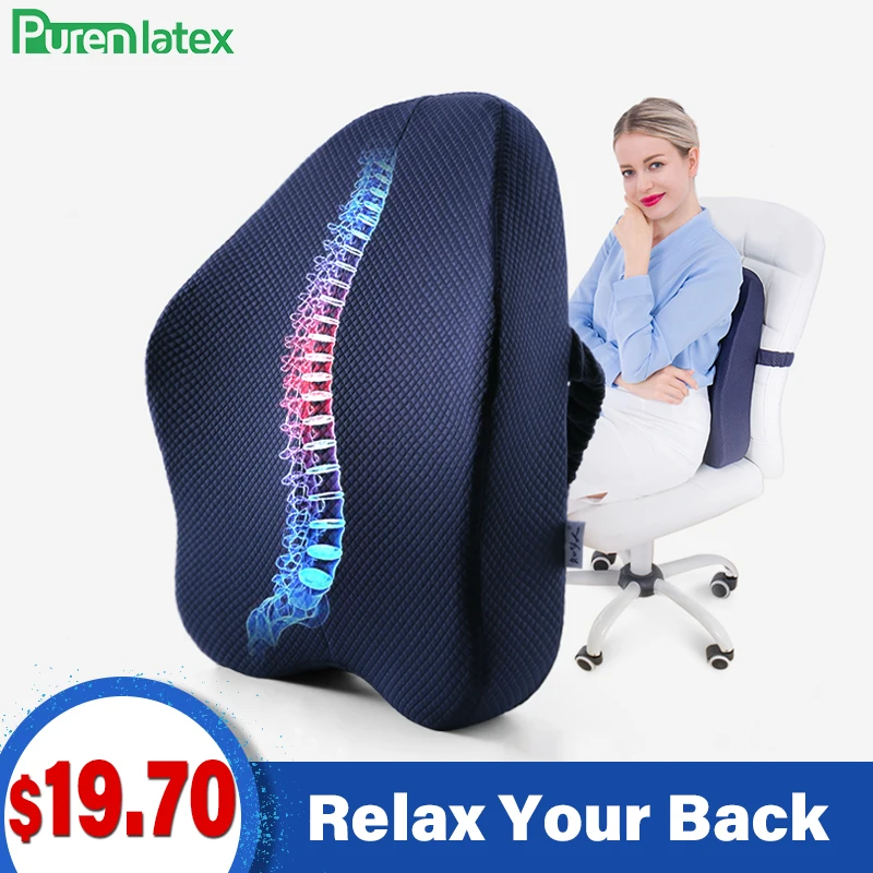 Best Memory Foam 2 Pcs Orthopedic Pillow Set Office Chair Cushion Coccyx Pad Car Seat Mats For Hemorrhoid Vertebra Spine Protect