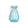 Diamond Shape Transparent Glass Flower Bottle Color Glass Decorative Vase Hydroponic Vase Living Room Tabletop Dry Flower Vase 5