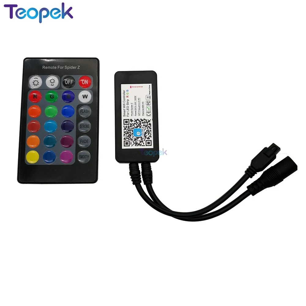 Ewelink Smart Wifi Led Controller 24 Keys Remote Dc5v 24v Adapter With App Alexa Tmall Genie For 3528 5050 Rgb Led Strip Light Dimmers Aliexpress