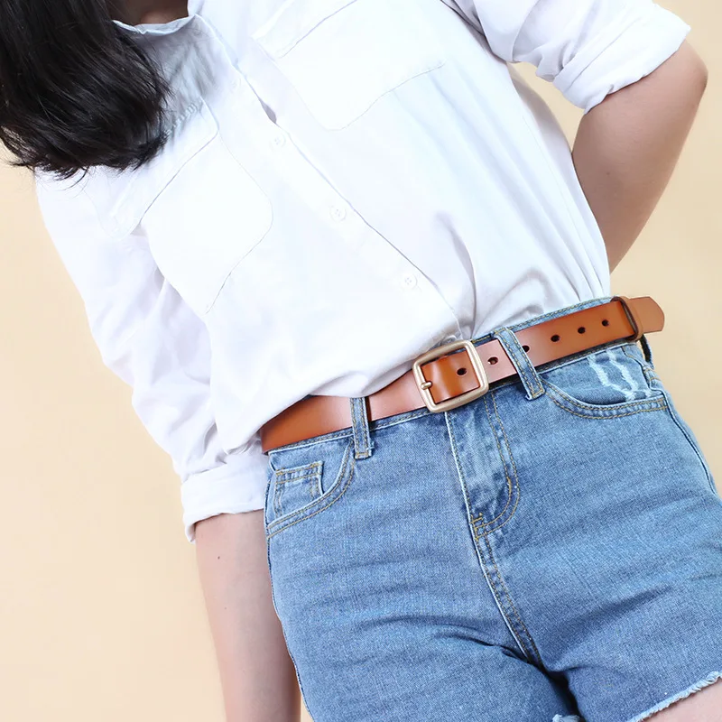 

top PU Leather Belts Pins Gold Buckle Vintage Belts for Women High Quality Jeans Women's Jewelr Female Summer Belt Decor NEW