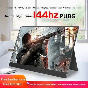 

15.6" Portable Monitor For PS4 Xbox Switch Double HDMI 144Hz External Monitor 1080P Monitor 144Hz Extension Monitor For PC Gamer