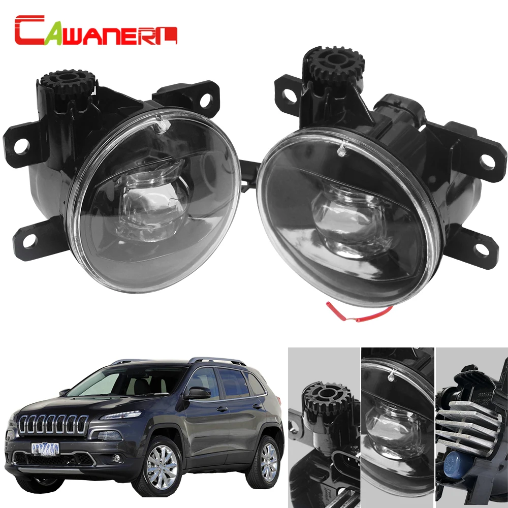 Cawanerl для Jeep Cherokee KL 2014 2015 2016 автомобиль 4000LM правый + левый противотуманный свет
