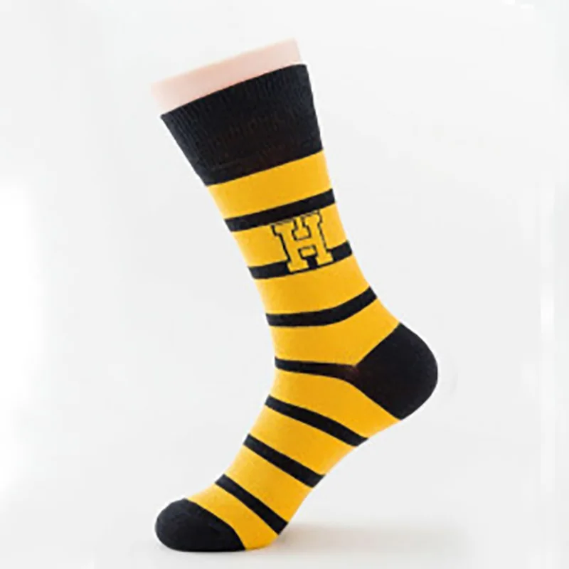 Женские забавные полосатые носки с буквенным принтом; милые носки с героями мультфильмов в стиле Харадзюку; креативные Женские повседневные носки для девочек; сезон весна-осень