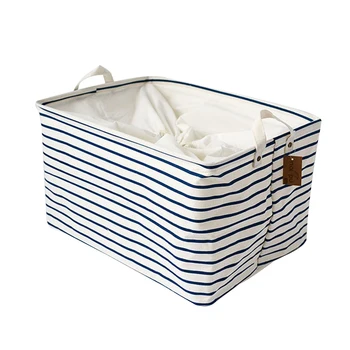 

FAROOT Household Storage Box Fabric Striped Clothes Storage Basket Daily Storage Basket Storage Box Hot Sale