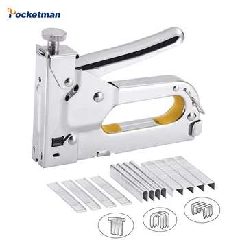 

Upolstry Staple Gun T-18 / T-50 Heavy Duty Stapler 3-in-1 Manual Hammer Tacker with 600 Metal Staples for Wood Doors Furniture