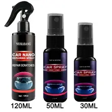 Автомобильный ремонтный нано спрей 30/50/120ml и устойчивая к царапинам спрей с украшением в виде кристаллов, стекольное покрытие лаком Краски уход полированная Стекло покрытие Автомобильный ремонтный нано спрей 30/50/120ml и устойчивая к царапинам спрей с украшением в виде кристаллов, стекольное покрытие лаком Краски уход полированная Стекло покрытие