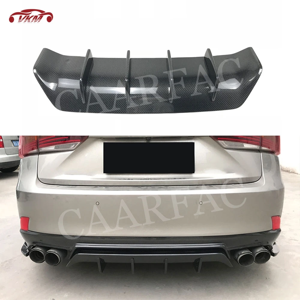 

Carbon Fiber / FRP Unpainted Rear Bumper Lip Diffuser With Splitter for LEXUS IS300 IS350 IS F Sport Sedan 4 Door 2017 2018