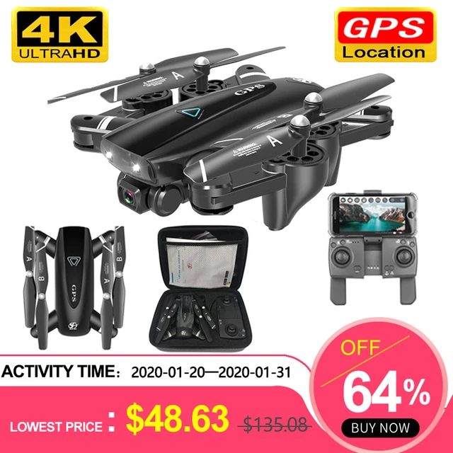 $US $48.63  S167 GPS Drone With Camera 5G RC Quadcopter Drones HD 4K WIFI FPV Foldable Off-Point Flying Photos 