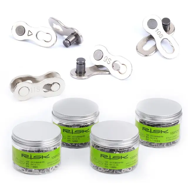 RISK Mountain Road Bike Chain Magic Buckle 8S/9/10/11/24/27/30 Speed Chain Quick Release Buckle 2