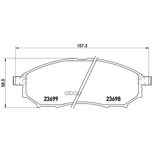 Колодки Тормозные Дисковые Infiniti: Ex 07-, G 10-, M 10-, M35 05-, M37 10-, Qx50 13- Nissan: Qashqai 13- Brembo арт. P56094