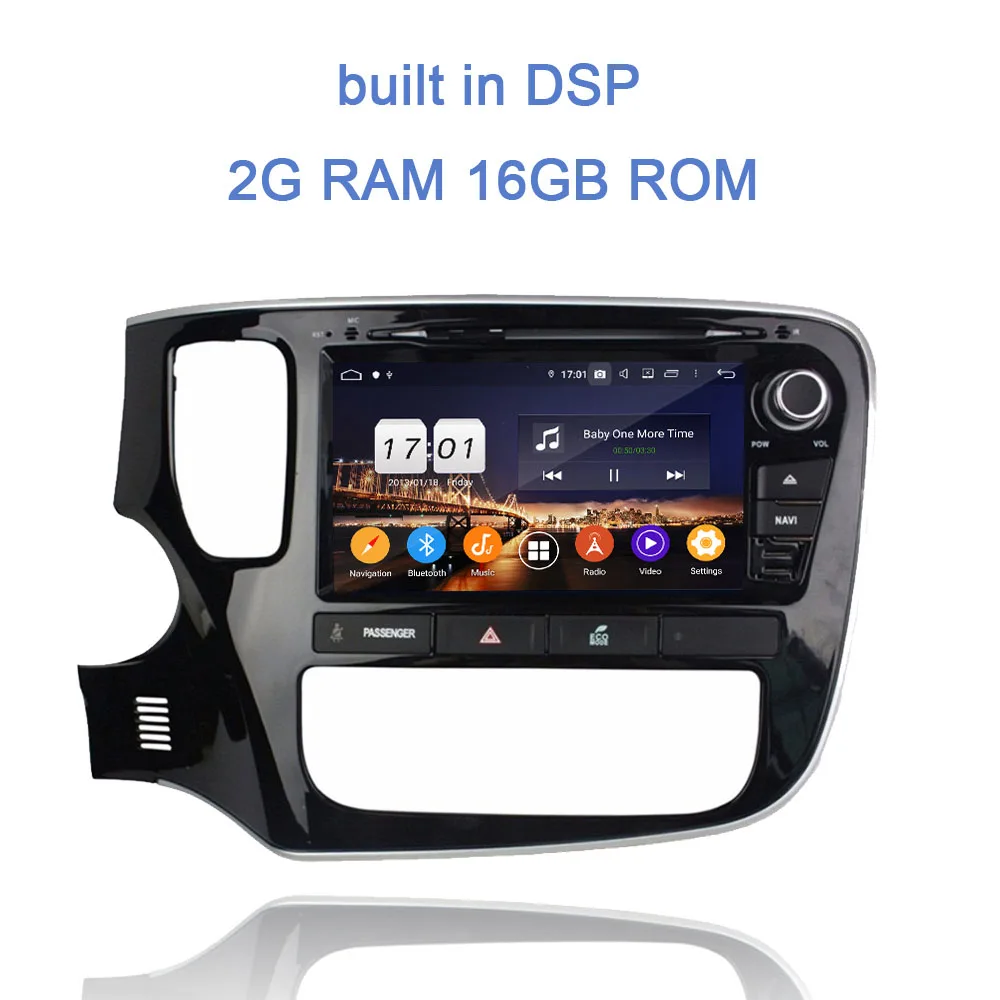 " DSP ips 2 din Android 9,0 4 Гб+ 64 ГБ Автомобильный dvd-плеер Мультимедиа gps карта RDS Авторадио wifi BT для MITSUBISHI Outlander - Цвет: 2GB 16GB