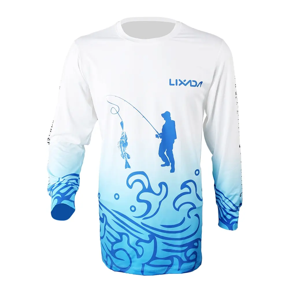 Lixada Breathable Long Sleeve Fishing Shirt Anti Mosquito Quick Drying Summer Clothing for Men Sunscreen Shirts | Спорт и