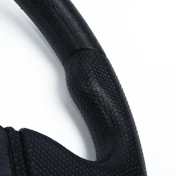 

Artificial Leather Flat Steering Wheel Racing Drifting Rally Black Steerings Wheels Hubs Replacements