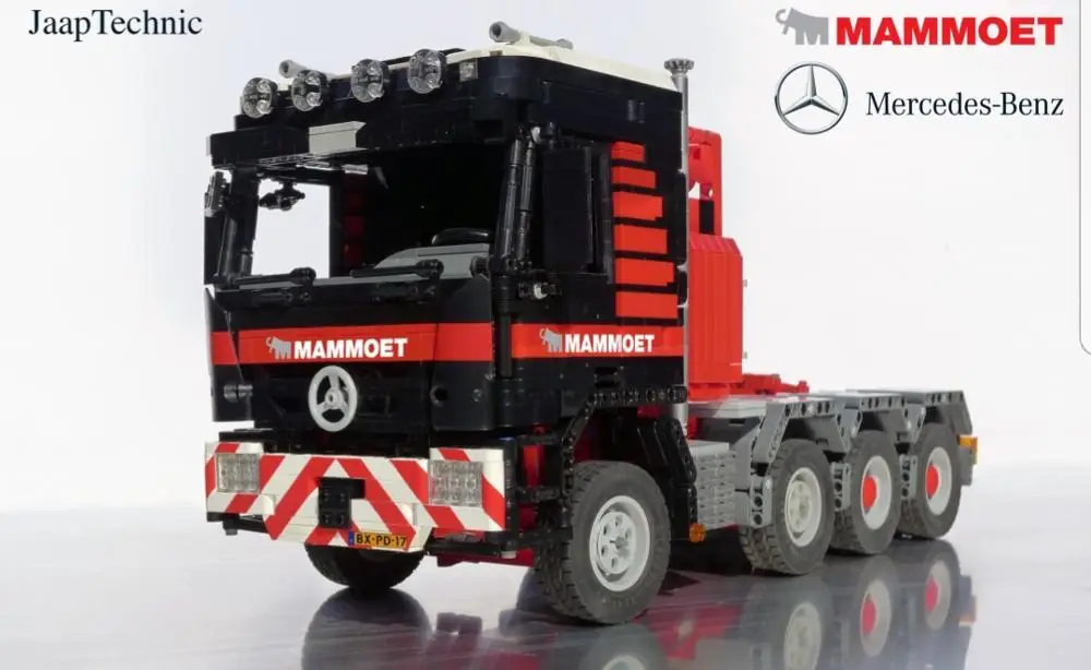 Технология строительный блок moc-0879 Мамонт тягач 4160 детской сборки дистанционный