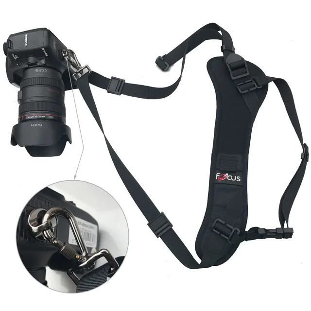 Harnais à Double épaule pour appareil photo DSLR, sangle en mousse à  décompression, pour appareil photo numérique Canon Nikon Sonys - AliExpress