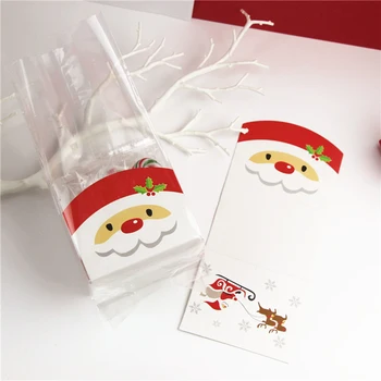

Clear Empty bags Christmas Santa Claus Cello Cellophane With Sweet Party
