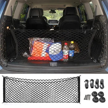 

Car Back Rear Trunk Seat Elastic String Net Car Boot Organizer Pocket Cargo Net Mesh Storage Car Receive Arrange Net 92.5cm*42cm