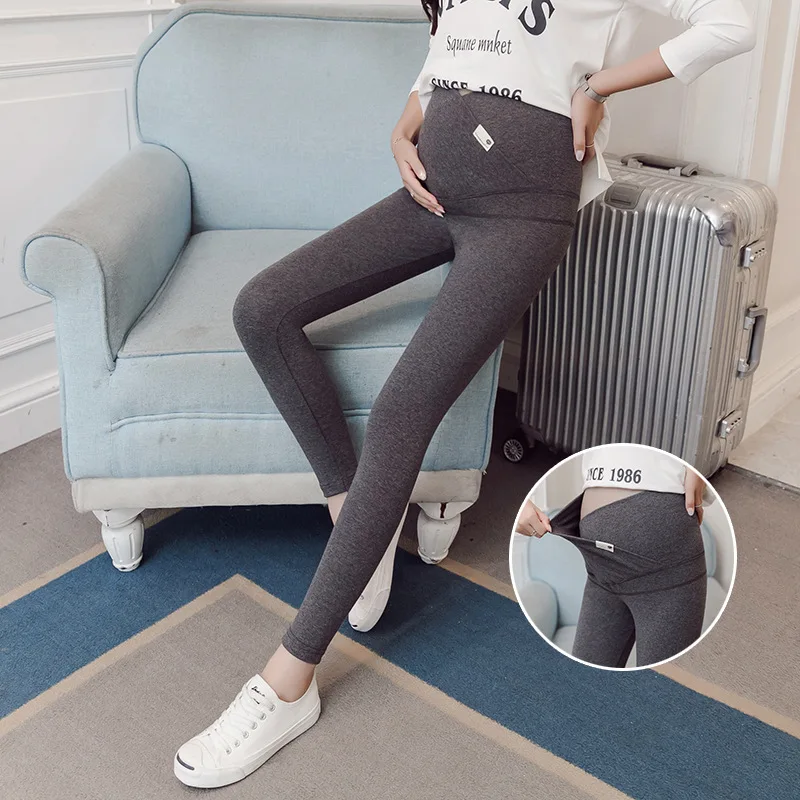 

Leggings for Pregnant Woman Book-Pregnant Women Pants Spring And Summer Slimming Pants High-waisted Outer Wear Capri Pants Modal