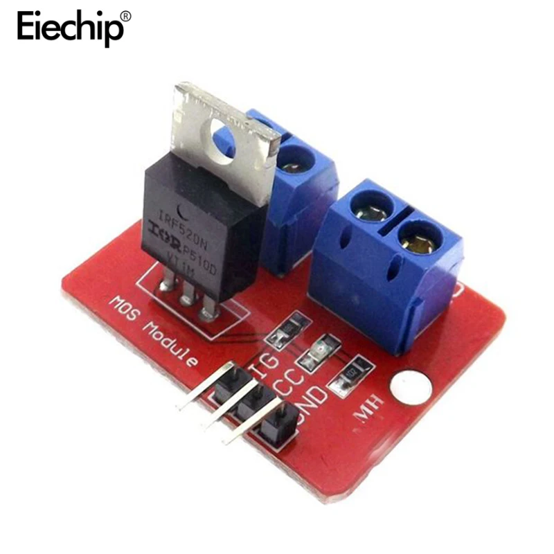Модуль драйвера MOS 5 шт./лот IRF520 0-24 В верхняя кнопка Mosfet модуль транзистора 520 для