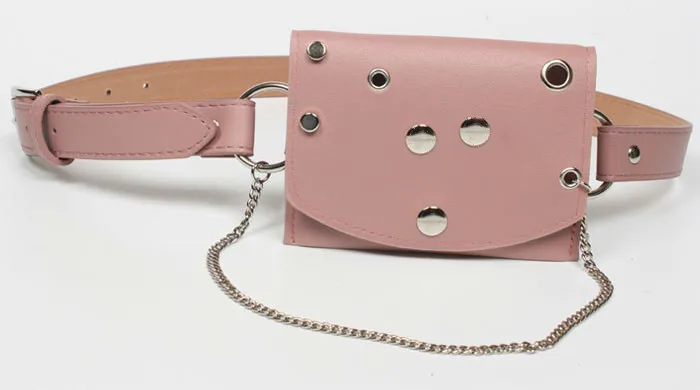DEAT new autumn and winter fashion women clothes PU leather chain waist belts WJ85806