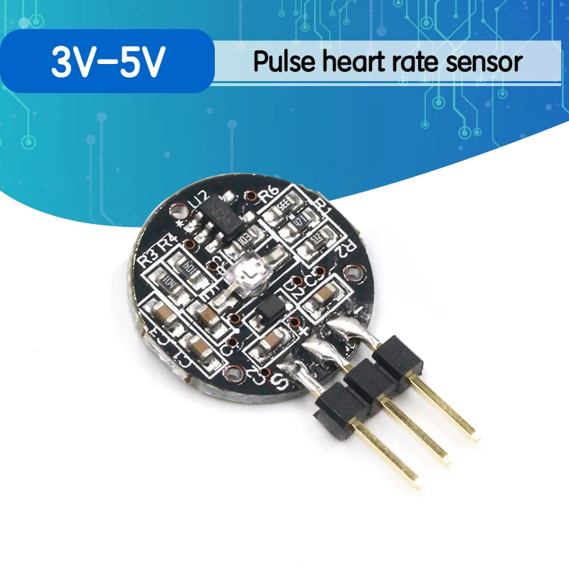 Пульсометр pulsesensor датчик частоты сердечных сокращений для Arduino аппаратное