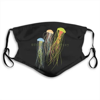 

Face Mask Jellyfish Friends Graphic Anti Dust With Filter For Men For Women Kids Girl Boy Teens Masks