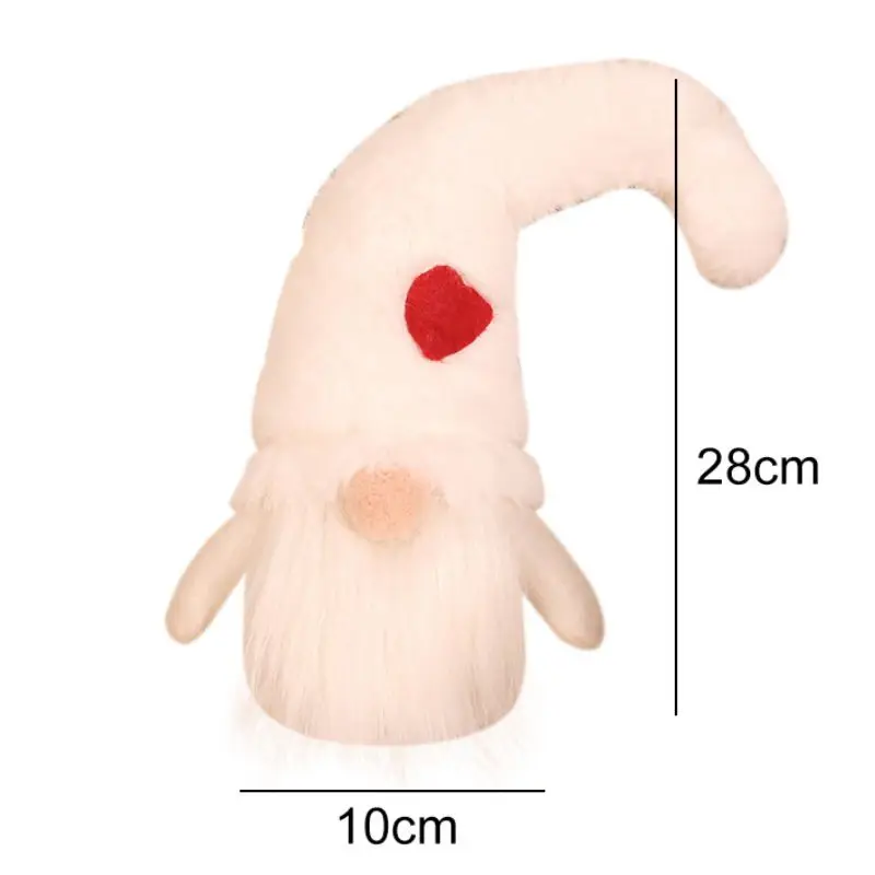 Hote различные стили ручной работы шведский Рождество Санта гном плюшевые куклы праздничные фигурки милые игрушки Рождество для детей детские подарки - Цвет: 28 x 10cm