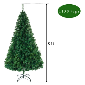 

Christmas Tree Decoration Realistic Ornament PVC Easy Setup for Home Party DTT88