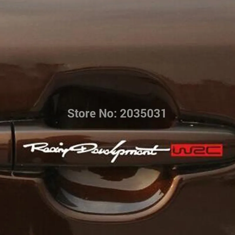 Maniglia Della Portiera Dell'Auto Wrc Decorare Adesivi Per Kia Rio K2 3 Ceed Sportage Sorento Cerato Bracciolo Soul Picanto Optima K3 Spectra K5