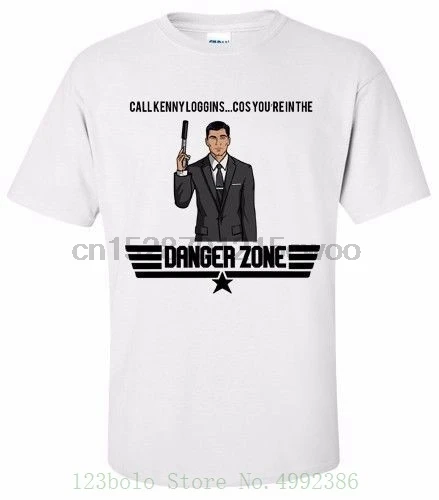 

Archer - Danger Zone T Shirt Sizes Small Medium Large Xl New Men Summer Tops Casuals Shirts