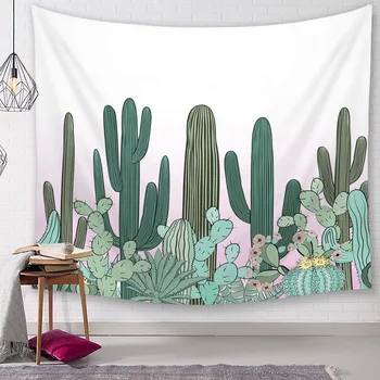 

Psychedelic Flower Cactus Tapestry Digital Printing Tapestry Wall Hanging Blanket Beach Towel Tablecloth Living Room Bedroom