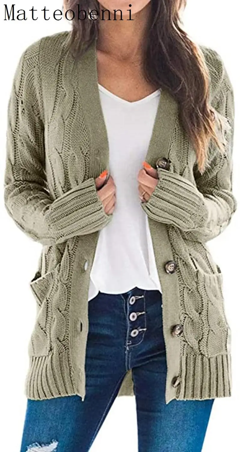 

Sexy knitted women cardigan Casual buttons Long sleeve white sweater cardigan Elegant autumn lady sweaters tops oversized jumper