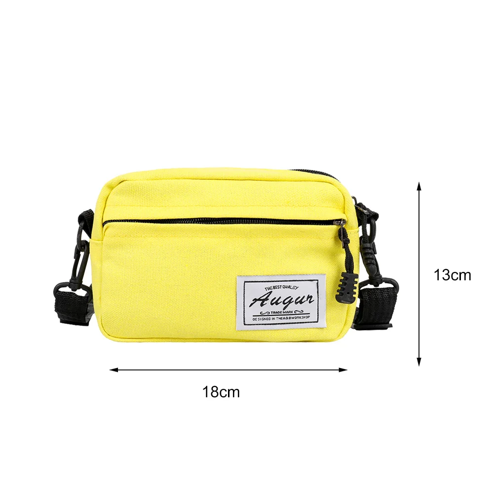 Women's Bag Unisex Fanny Crossbody Bag Solid Color Leisure Trend Square Casual Shoulder Pack Harajuku Korean Style Handbag