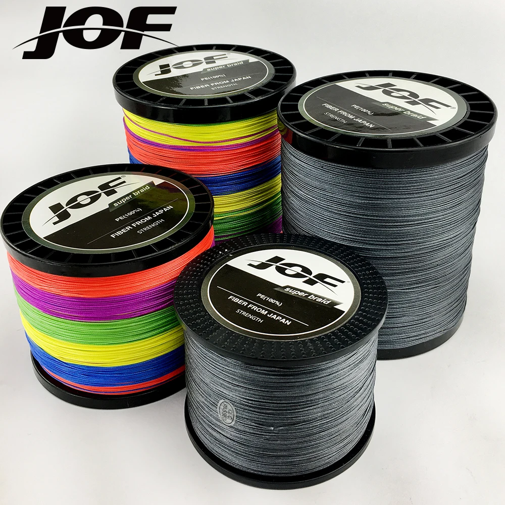 Jof Braided Fishing Line 12 Strands 1000m 500m 300m Threads Pe