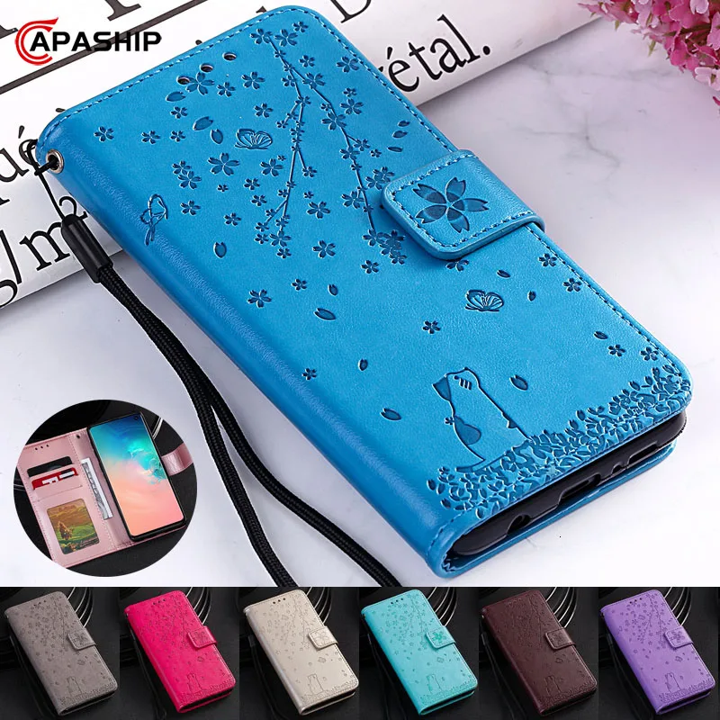 Кожаный чехол книжка с цветами для RedMi Note 7 8 Pro 8Pro 8A K20 телефона XiaoMi Mi 9 lite SE A3 9T чехлы