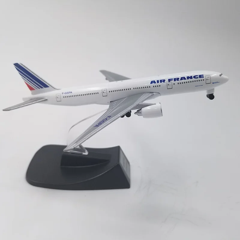13 см 1/400 масштаб Франция авиалиний Боинг B777 модель воздушного самолета литые игрушки из пластикового сплава дети самолет подарок дисплей шоу