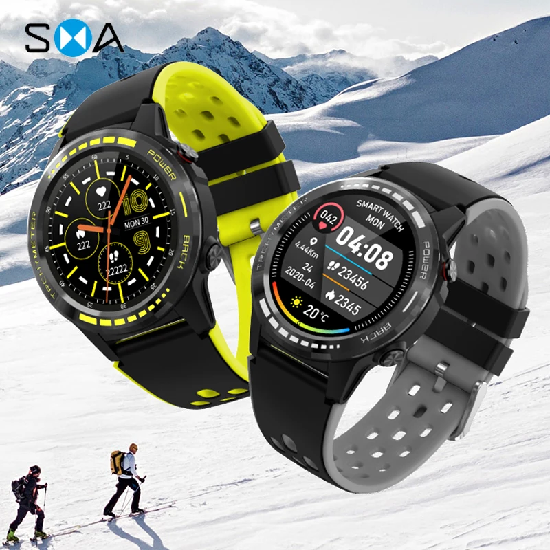 SMAWATCH M7C Smart Watch Smartwatch GPS Men Women 2021 Compass Barometer Altitude Full Touch Fitness Outdoor Watch Smart Watches