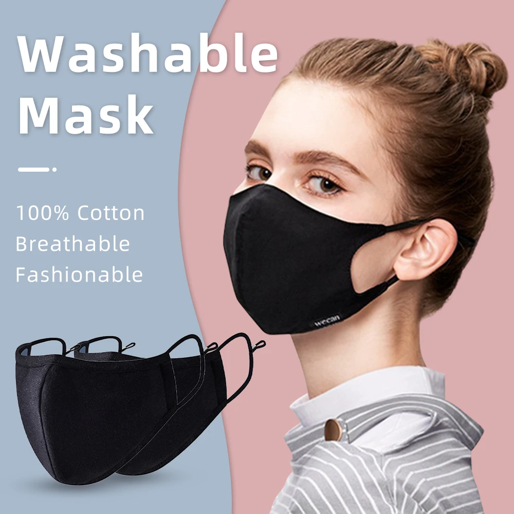 Wecan Korean Fashion Adult Cotton Mouth Face Mask Pm2.5 Anti-Dust Reusable Washable Style Breathable Care | Красота и здоровье