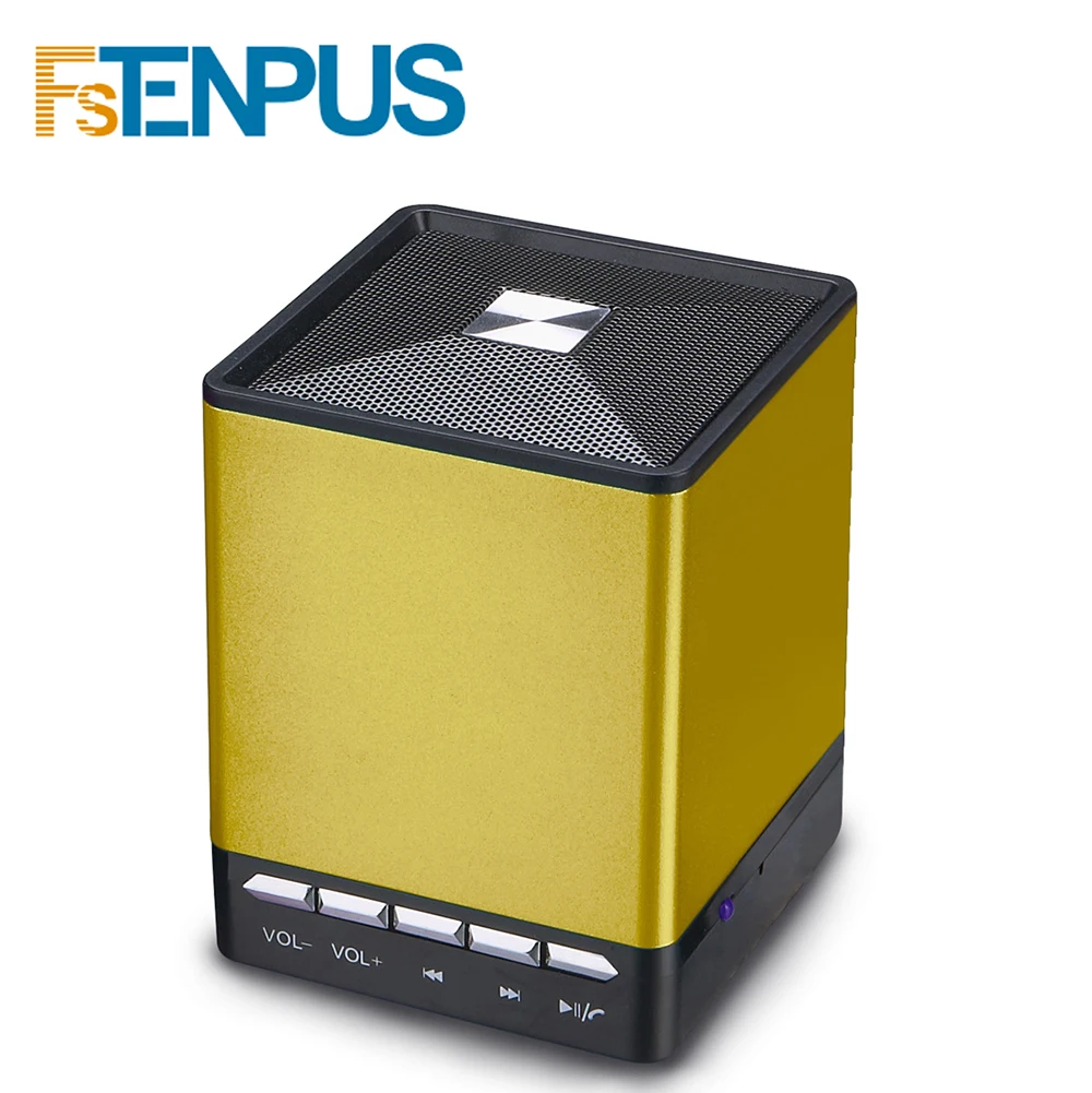 

FSTENPUS Bluetooth Speaker Portable Outdoor Loudspeaker Wireless Mini Rectangle 3D 10W Stereo Music Surround 7 Color Selected