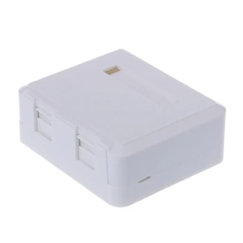 

Desktop JB Dual-port Panel Ethernet Cable Junction Box with 2 Cat6 Modules